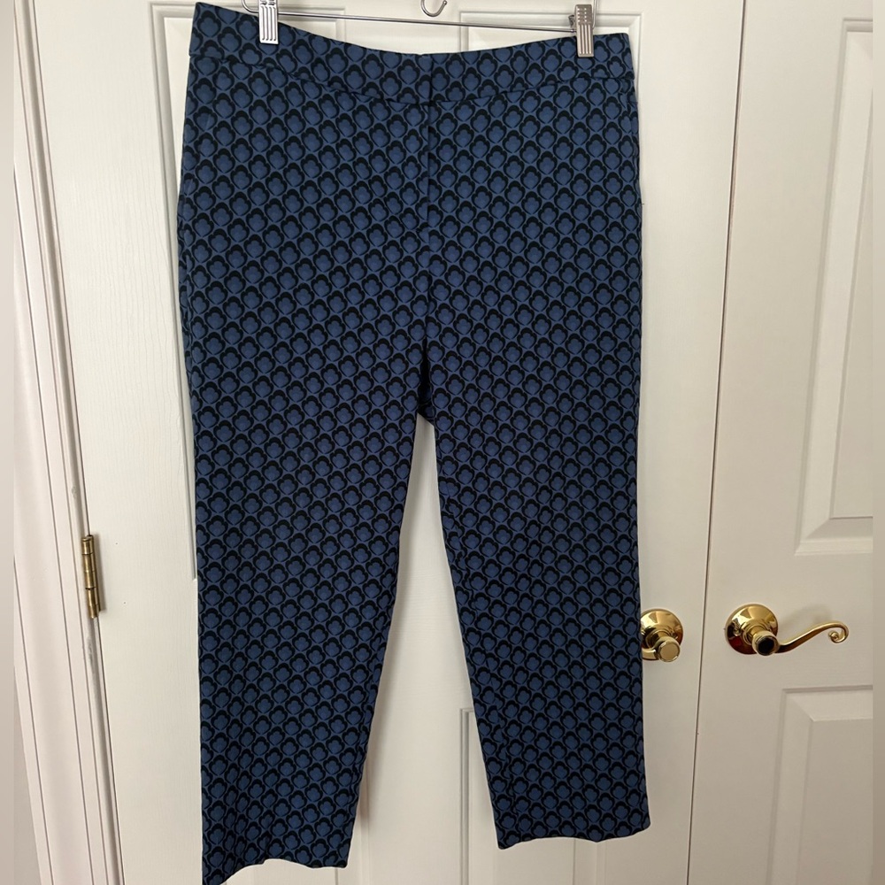 Ann Taylor Brocade Print Ankle Pants